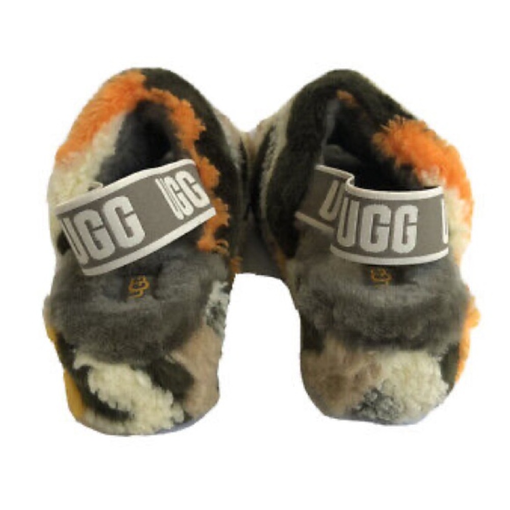 Ugg Oh Yeah Shearling Cali Collage Olive Slides - image 2